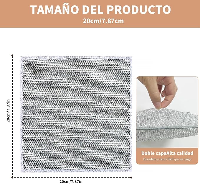 Set de 6 Trapos de Alambre Multiusos | Limpieza Profunda Sin Dañar Superficies