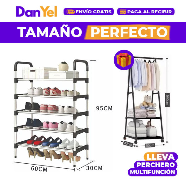 ORGANIZADOR DE ZAPATOS+ 🎁 PERCHERO MULTIFUNCIÓN GRATIS 🔥SUPER PROMO 45% OFF🔥