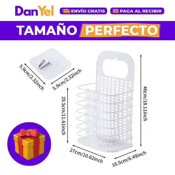 ORGANIZADOR AJUSTABLE PARA DUCHA+ 🎁 CESTA DE ROPA SUCIA PLEGABLE GRATIS 🔥SUPER PROMO 45% OFF🔥