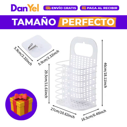 ORGANIZADOR AJUSTABLE PARA DUCHA+ 🎁 CESTA DE ROPA SUCIA PLEGABLE GRATIS 🔥SUPER PROMO 45% OFF🔥