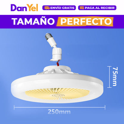 VENTILADOR DE TECHO INTELIGENTE CON LÁMPARA LED A CONTROL REMOTO