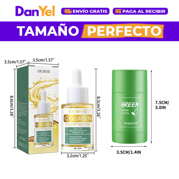 GREN MASK + COLAGENO ANTIOJERAS | ELIMINA IMPUREZAS DEL ROSTRO | GRATIS