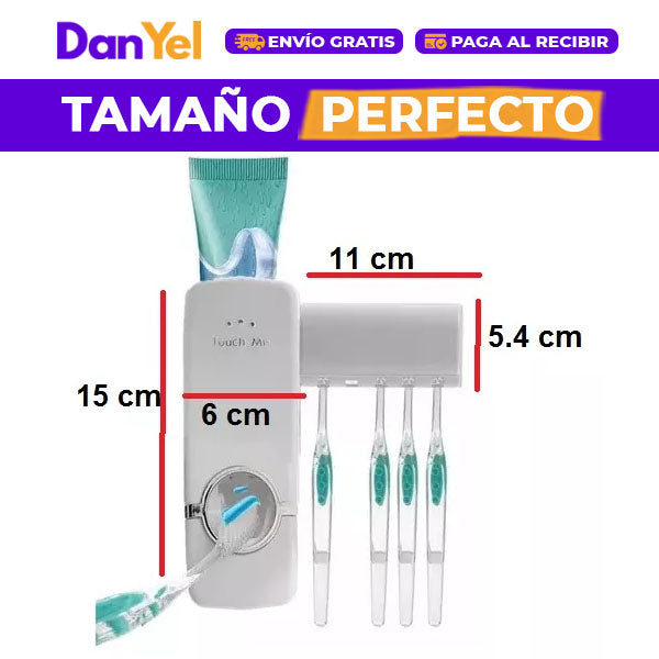 PORTA-CEPILLO DISPENSADOR DE CREMA