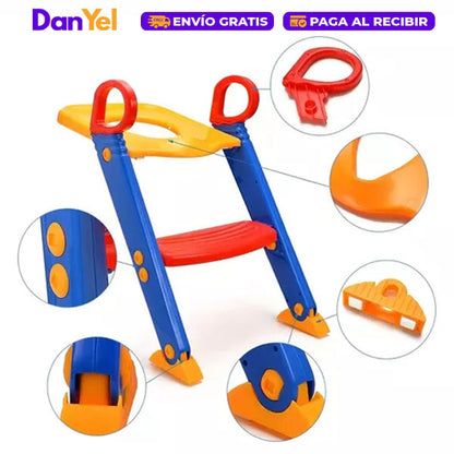 ENTRENADOR DE BAÑO CON ESCALERA: SEGURO Y CÓMODO ✨ÚLTIMO DÍA 49% OFF🔥