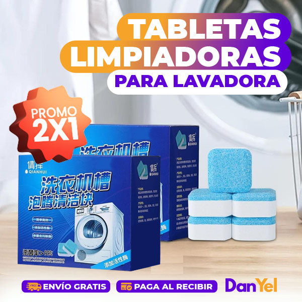 🔥 SUPER PROMO 2X1 🔥 TABLETAS LIMPIADORAS PARA LAVADORA