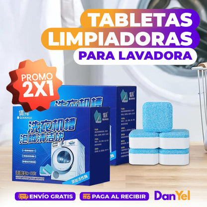 🔥 SUPER PROMO 2X1 🔥 TABLETAS LIMPIADORAS PARA LAVADORA