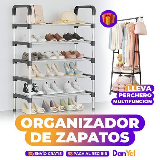 ORGANIZADOR DE ZAPATOS+ 🎁 PERCHERO MULTIFUNCIÓN GRATIS 🔥SUPER PROMO 45% OFF🔥