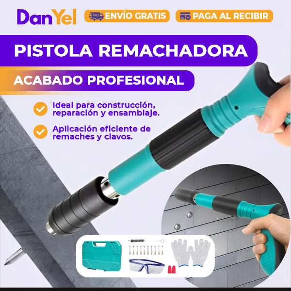 PISTOLA REMACHADORA DE CLAVOS PROFESIONAL