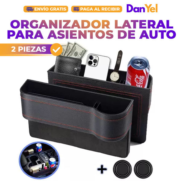 ORGANIZADOR LATERAL PARA ASIENTOS DE COCHE 2 PIEZAS