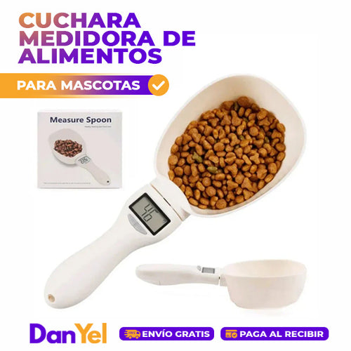 CUCHARA MEDIDORA DE ALIMENTOS PARA MASCOTAS