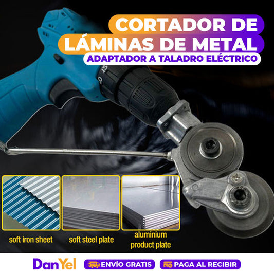 CORTADOR DE LÁMINAS DE METAL | ADAPTADOR A TALADRO ELÉCTRICO