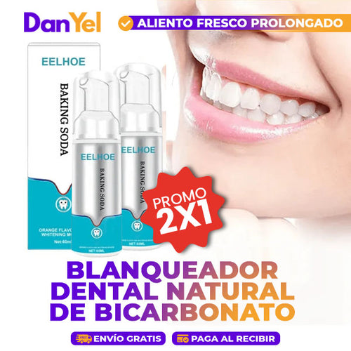 BLANQUEADOR DENTAL NATURAL DE BICARBONATO 2x1