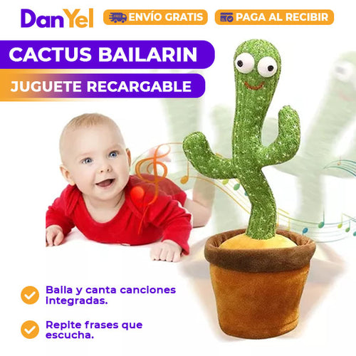 JUGUETE CACTUS BAILARIN RECARGABLE