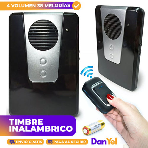 TIMBRE INALAMBRICO LARGO ALCANCE DE 100 Mts