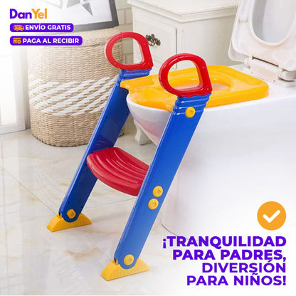 ENTRENADOR DE BAÑO CON ESCALERA: SEGURO Y CÓMODO ✨ÚLTIMO DÍA 49% OFF🔥