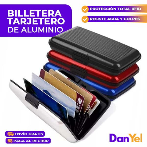 BILLETERA TARJETERO DE ALUMINIO