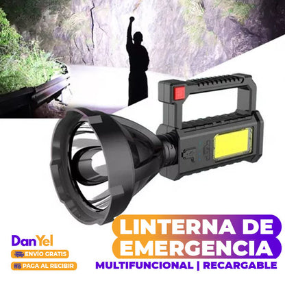 LINTERNA DE EMERGENCIA MULTIFUNCIONAL: RECARGABLE ⏰ PROMOCIÓN 49% OFF ⏰