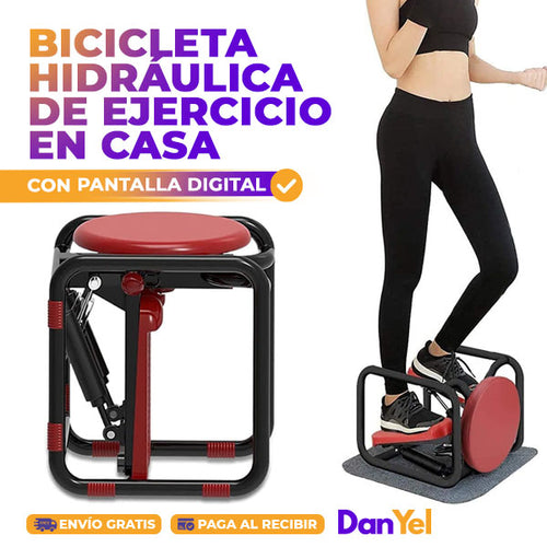 BICICLETA HIDRÁULICA DE EJERCICIO EN CASA CON PANTALLA DIGITAL