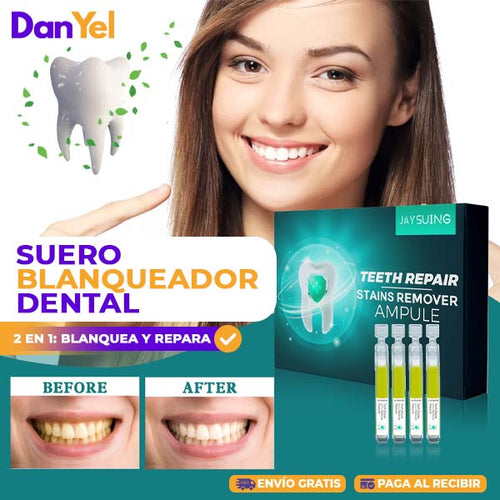 SUERO BLANQUEADOR DENTAL 2 EN 1: BLANQUEA Y REPARA