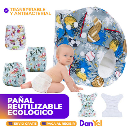 PAÑAL REUTILIZABLE ECOLÓGICO PARA BEBÉ