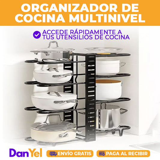 ORGANIZADOR DE COCINA MULTINIVEL VERSATIL