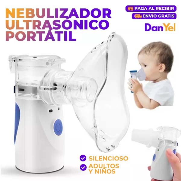 NEBULIZADOR ULTRASÓNICO PORTÁTIL SILENCIOSO ADULTOS/NIÑOS