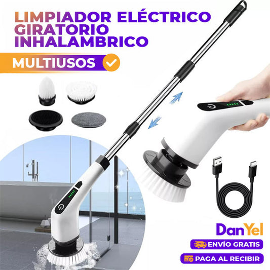 LIMPIADOR ELÉCTRICO GIRATORIO INHALAMBRICO 4 EN 1