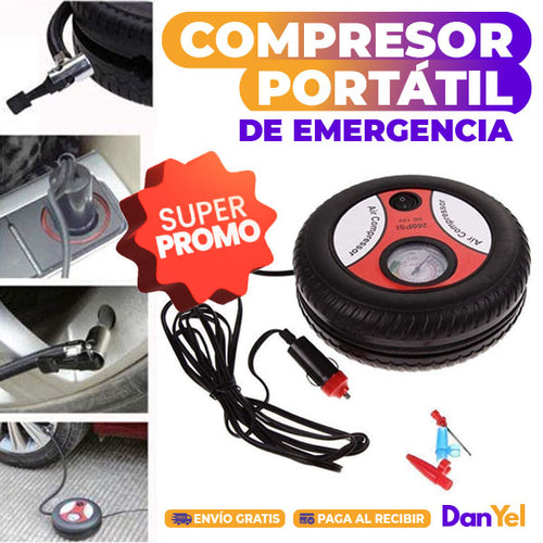 COMPRESOR PORTÁTIL DE EMERGENCIA ✨ÚLTIMO DÍA 49% OFF🔥