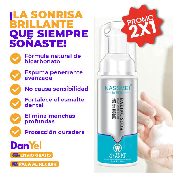 BLANQUEADOR DENTAL NATURAL DE BICARBONATO 2x1