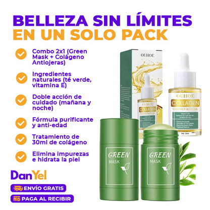 GREN MASK + COLAGENO ANTIOJERAS | ELIMINA IMPUREZAS DEL ROSTRO | GRATIS