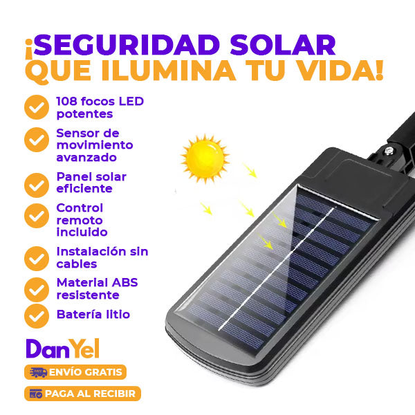 LUZ SOLAR DE SEGURIDAD INTELIGENTE ¡PROTEGE TU HOGAR! ✨ÚLTIMO DÍA 49% OFF🔥