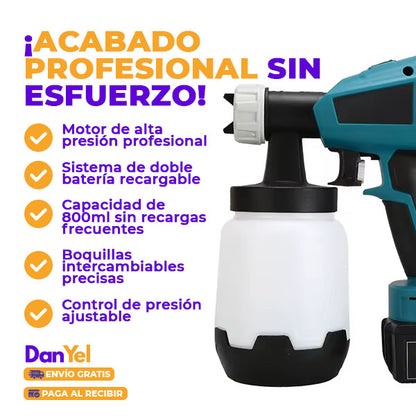 PULVERIZADOR DE PINTURA INALÁMBRICO DE ALTA PRESIÓN