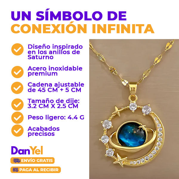 COLLAR SATURNO | AMOR GENUINO ✨ÚLTIMO DÍA 49% OFF🔥