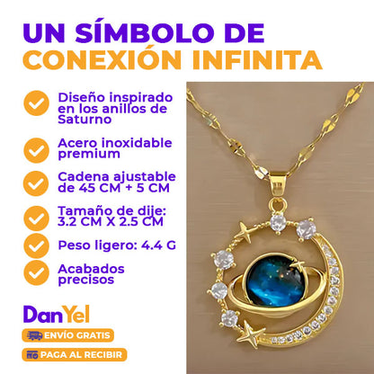 COLLAR SATURNO | AMOR GENUINO ✨ÚLTIMO DÍA 49% OFF🔥