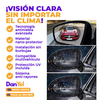 4x1 CUBIERTA IMPERMEABLE PARA RETROVISOR: SEGURIDAD EN LA LLUVIA 🔥 SUPER PROMO 4X1 🔥