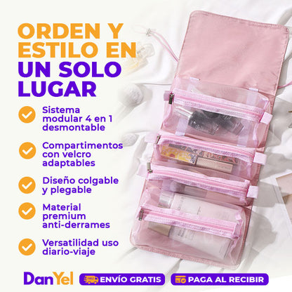 BOLSA DE COSMÉTICOS DESMONTABLE 4 EN 1