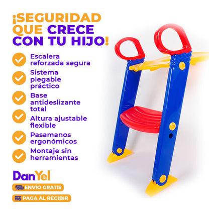 ENTRENADOR DE BAÑO CON ESCALERA: SEGURO Y CÓMODO ✨ÚLTIMO DÍA 49% OFF🔥