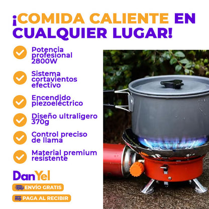 ✨ÚLTIMO DÍA 49% OFF🔥 ESTUFA PORTÁTIL PARA CAMPING