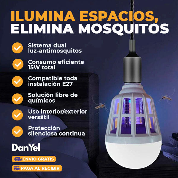 BOMBILLO AHORRADOR DE ENERGÍA MATA MOSQUITOS