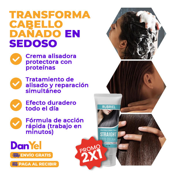 CREMA ALISADORA PROTECTORA DE CABELLO 2X1