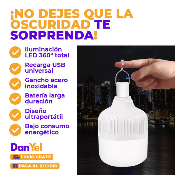 BOMBILLO DE EMERGENCIA RECARGABLE 🔥 SUPER PROMO 2X1 🔥