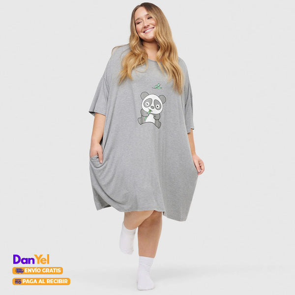 CAMISETA OVERSIZE SUAVE PARA DORMIR