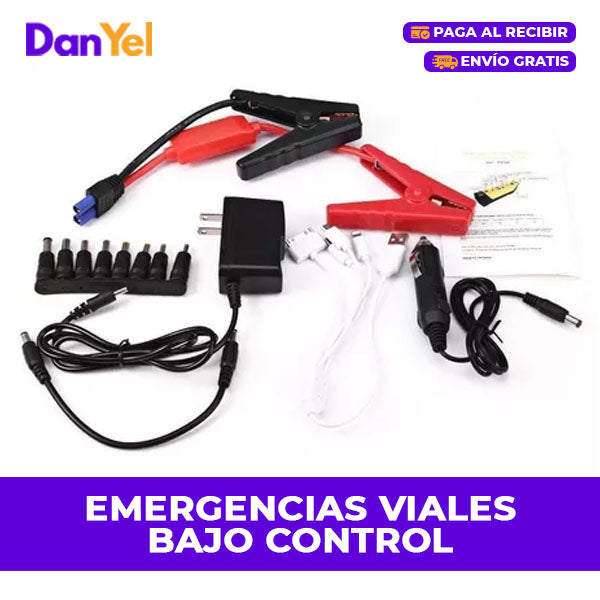 INICIADOR DE BATERIA PORTATIL PARA CARROS EN ESTUCHE