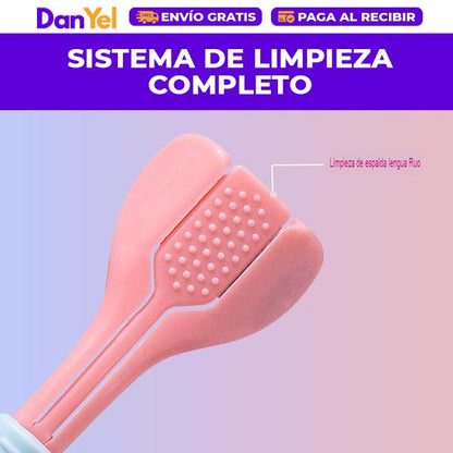 4x1 CEPILLO DE DIENTES DE TRES LADOS PARA NIÑOS Y ADULTOS 360° 4x1