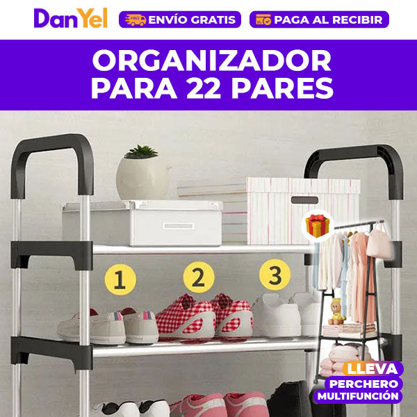 ORGANIZADOR DE ZAPATOS+ 🎁 PERCHERO MULTIFUNCIÓN GRATIS 🔥SUPER PROMO 45% OFF🔥