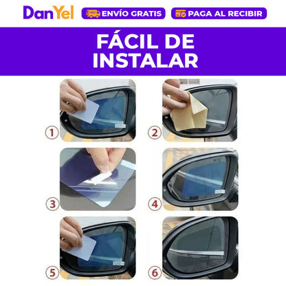 4x1 CUBIERTA IMPERMEABLE PARA RETROVISOR: SEGURIDAD EN LA LLUVIA 🔥 SUPER PROMO 4X1 🔥