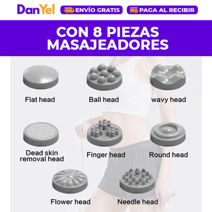 MASAJEADOR ANTI-CELULITIS + 🎁 DEPILADOR DE CEJAS RECARGABLE GRATIS 🔥SUPER PROMO 45% OFF🔥