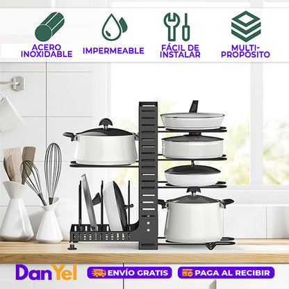 ORGANIZADOR DE COCINA MULTINIVEL VERSATIL