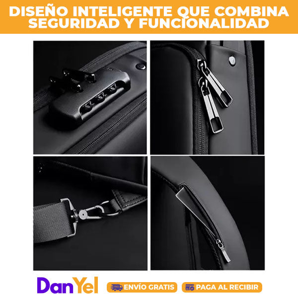 BOLSO ANTIROBO IMPERMEABLE CON USB