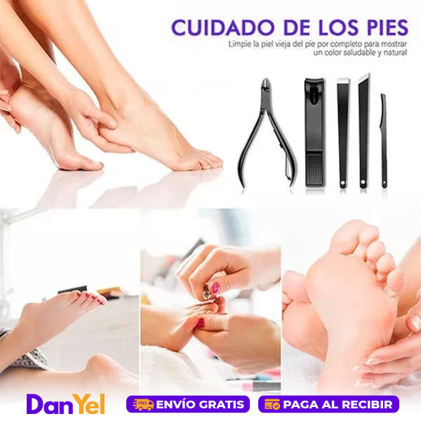 SET DE MANICURA Y PEDICURA DE 16 PIEZAS CON ESTUCHE. EQUIPO PROFESIONAL